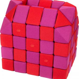 Magnetische blokken JollyHeap® - Roze/rood