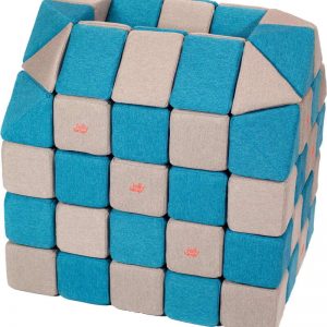 Magnetische blokken JollyHeap® - Lichtgrijs/blauw
