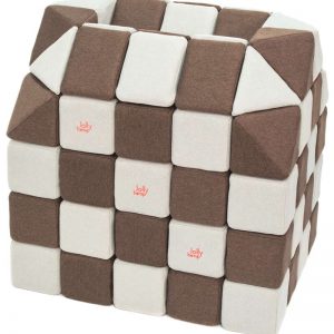 Magnetische blokken JollyHeap® - Wit/bruin