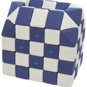 Magnetische blokken JollyHeap® - Wit/donkerblauw