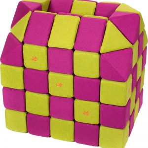 Magnetische blokken JollyHeap® - Roze/groen